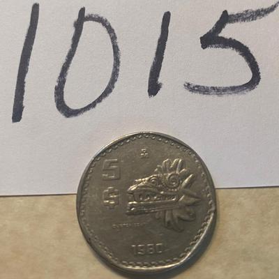 Mexico 1980 $5 Peso Coin