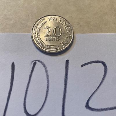 1981 Singapore 20 Cents