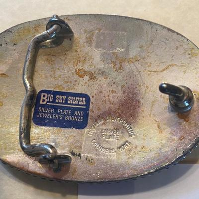 Silver Plated Belt Buckle