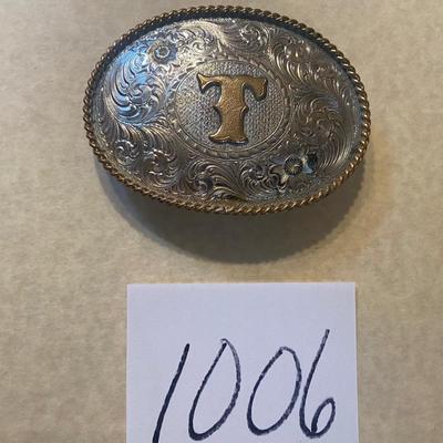 Silver Plated Belt Buckle