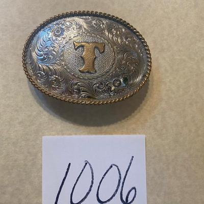 Silver Plated Belt Buckle