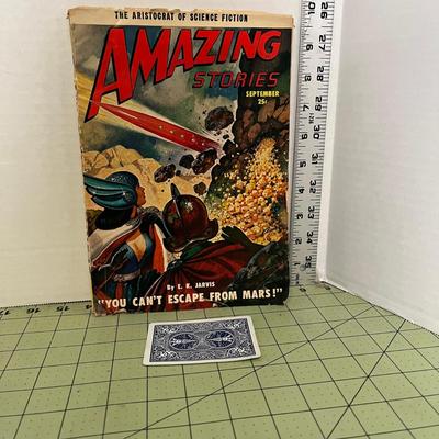 Vintage Amazing Stories Comics - You Can't Escape from Mars! 1950