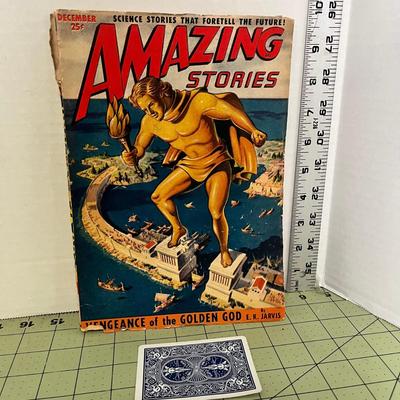 Vintage Amazing Stories Comics - Vengeance of the Golden God 1950