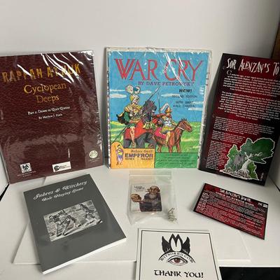 Rappan Athuk, War Cry, Sabres & Witchery, and more