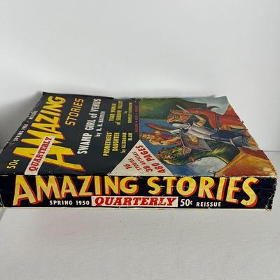 Vintage Amazing Stories Comics - Swamp Girl of Venus 1950