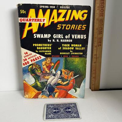 Vintage Amazing Stories Comics - Swamp Girl of Venus 1950