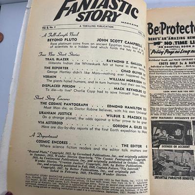 Vintage Fantastic Story Magazine 1951