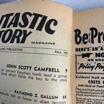 Vintage Fantastic Story Magazine 1951