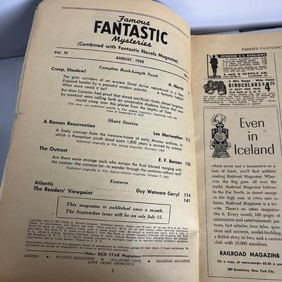 Vintage Famous Fantastic Mysteries 1942