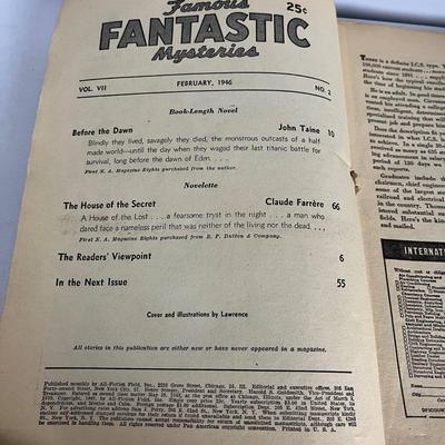 Vintage Famous Fantastic Mysteries 1946