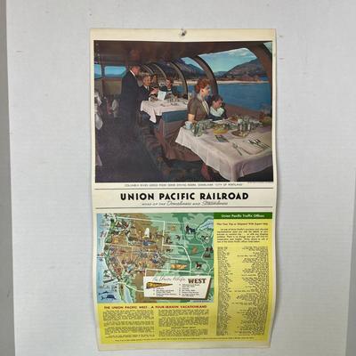 1962 Vintage Union Pacific Railroad Calendar