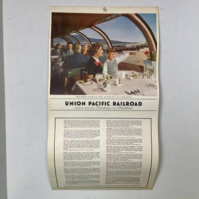 1960 Vintage Union Pacific Railroad Calendar