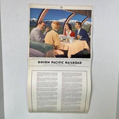 1959 Vintage Union Pacific Railroad Calendar