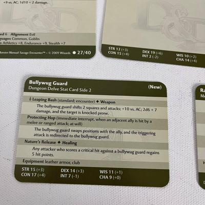 Dungeons and Dragon Cards