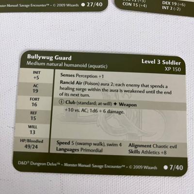 Dungeons and Dragon Cards