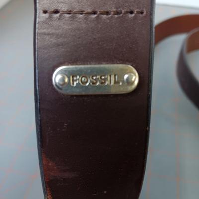 Leather Fossil Belt - Size 42