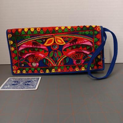 Colorful Stitched Purse