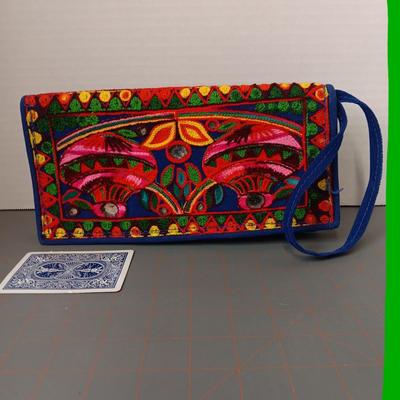 Colorful Stitched Purse