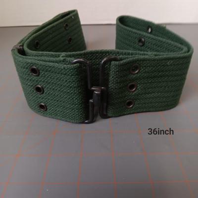 Green Pistol Belt - 36 Inches