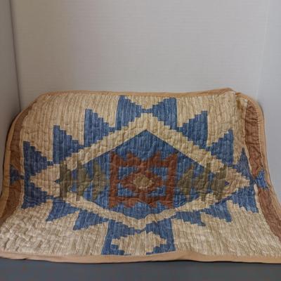 A B Contour Pillow with Cases and Quilted Pillow Case