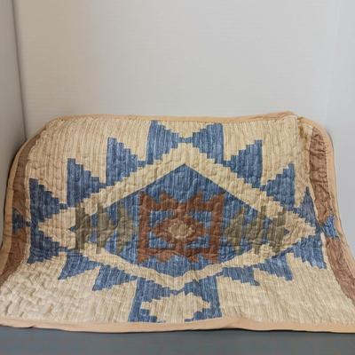 A B Contour Pillow with Cases and Quilted Pillow Case