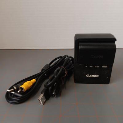 Canon Camera Battery and Charger, Media Cords
