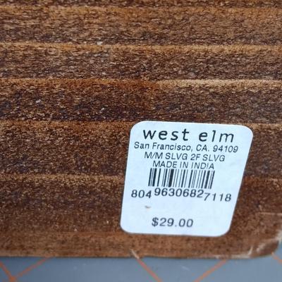West Elm Floating Shelf and Little Slugger Wooden Bat
