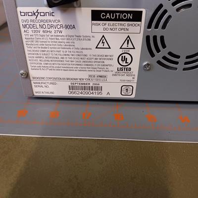 Broksonic DVD/VCR 