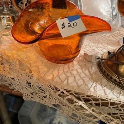 Orange Viking Glass 20 dollars