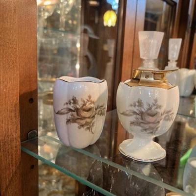 Antique Rosenthal Porcelain Lighter and smoking accessorie