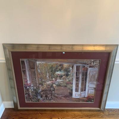 Framed Garden Oil Print (DR-KW)