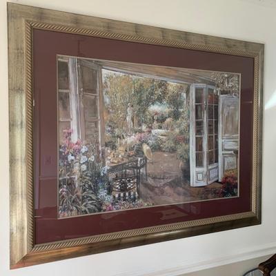 Framed Garden Oil Print (DR-KW)