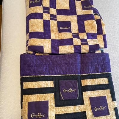 2 full size Crown Royal bedspreads