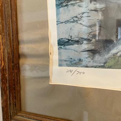Rick Kelley framed and signed art