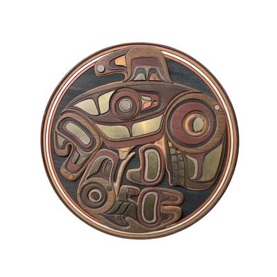 1950 Large Mixed Woods and Metal Artwork by Dick Fichter