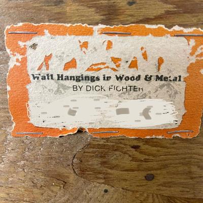 1950 Large Mixed Woods and Metal Artwork by Dick Fichter