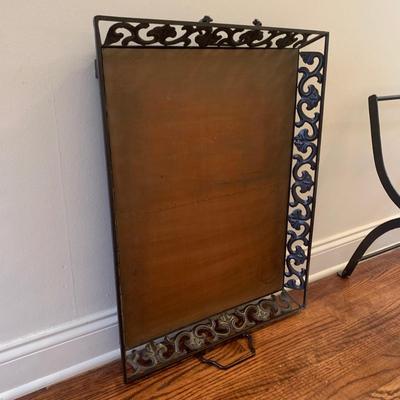 Unique Wrought Iron Tray Table (LR-KW)