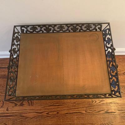 Unique Wrought Iron Tray Table (LR-KW)