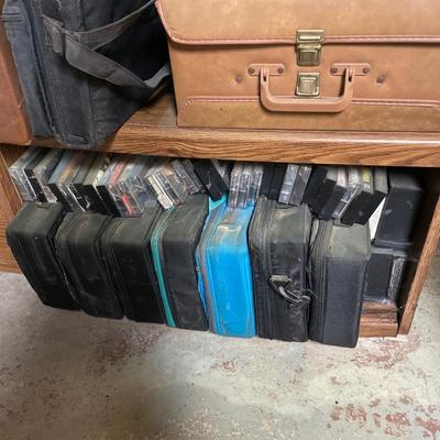 3 shelves of cassette tapes