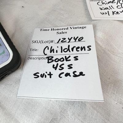 Children's 45 Vinyl records and books
