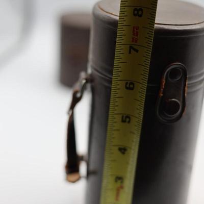 Vintage Nippon Kogaku Tokyo Leather Boxes for Lens