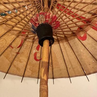 Antique Paper & Bamboo Parasol