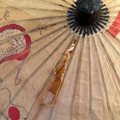 Antique Paper & Bamboo Parasol