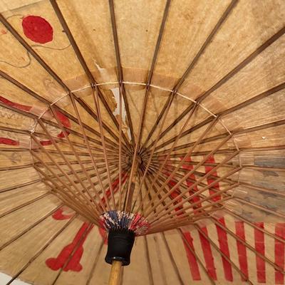 Antique Paper & Bamboo Parasol