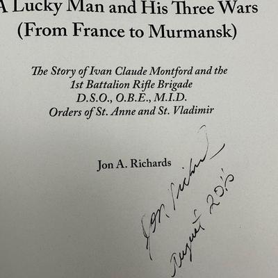 SIGNED A Lucky Man and His Three Wars Book #54 of 100.