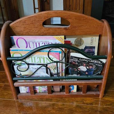 Lot 46 Antique Chair Magazine Rack Mirror