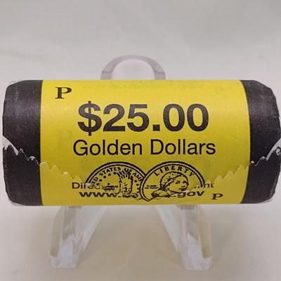 200? P U.S. Mint Uncirculated Sacagawea $25 Unopened Roll of $1 Coins (#108)