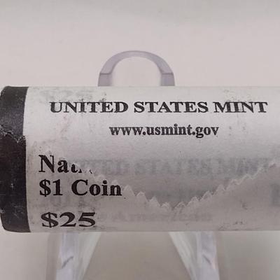 2012 P U.S. Mint Uncirculated Sacagawea $25 Unopened Roll of $1 Coins (#109)