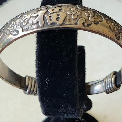 Antique Chinese Pierced Silver bracelet