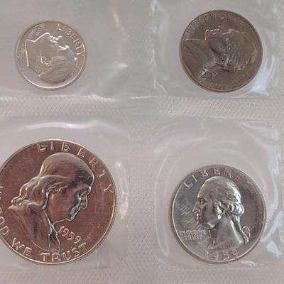 1959 P U.S. Mint Uncirculated 5-Coin Set (#119)